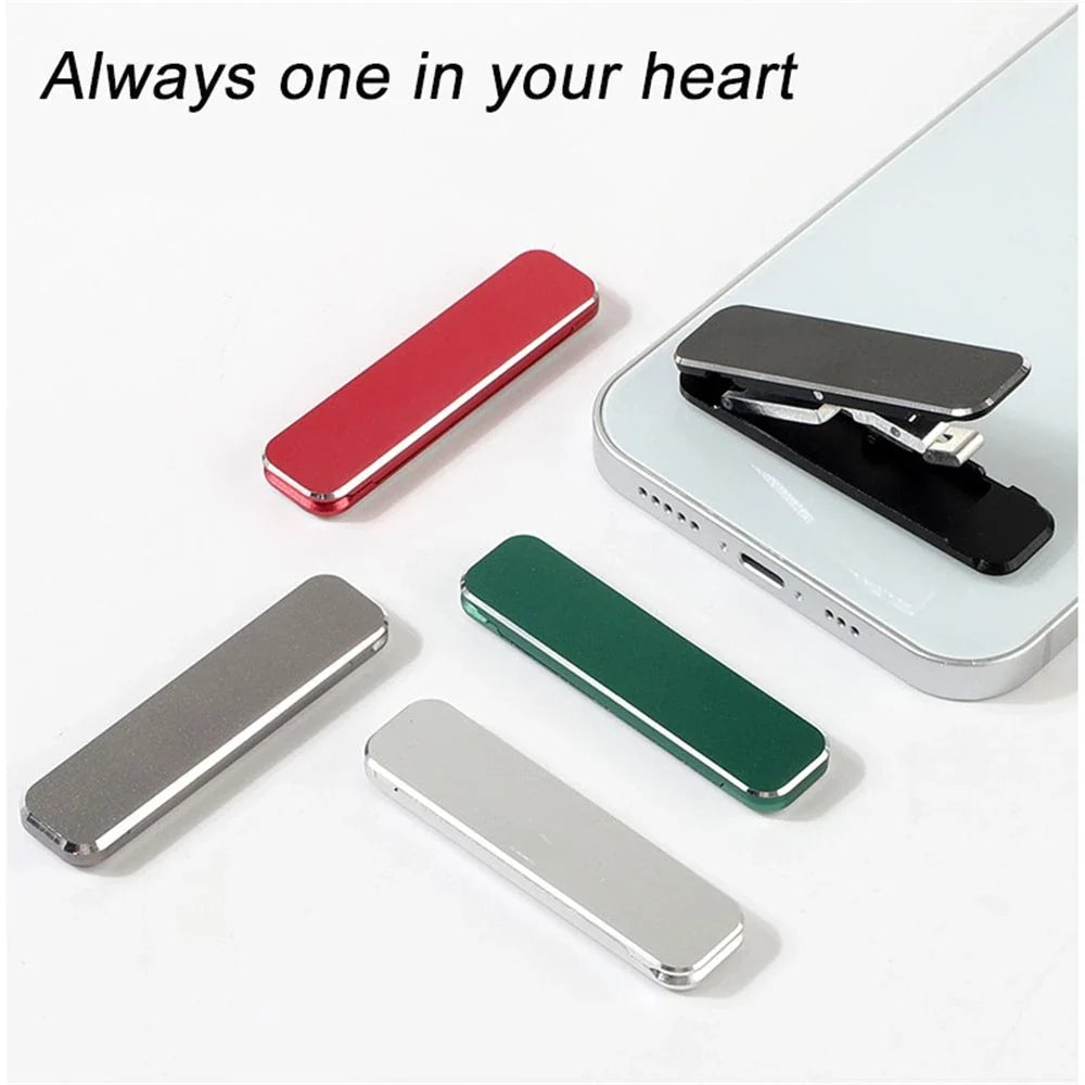 1PC Universal Mini Invisible Foldable Mobile Phone Stand Desktop Mount Material Holder Adjustable Angle